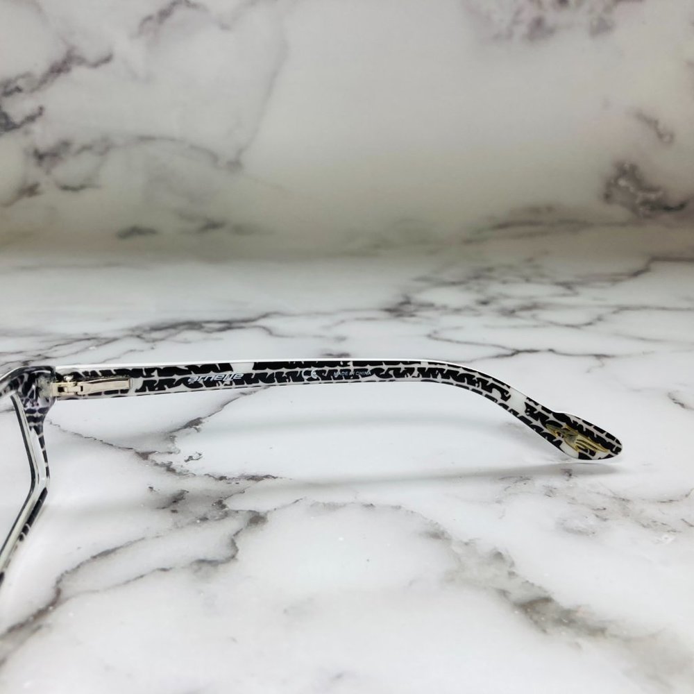 Arnette Rectangular Black And White Eyeglasses Gl… - image 7
